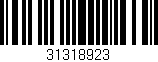 Código de barras (EAN, GTIN, SKU, ISBN): '31318923'