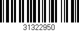 Código de barras (EAN, GTIN, SKU, ISBN): '31322950'