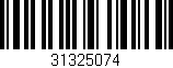 Código de barras (EAN, GTIN, SKU, ISBN): '31325074'