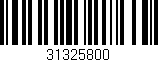 Código de barras (EAN, GTIN, SKU, ISBN): '31325800'