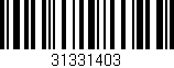 Código de barras (EAN, GTIN, SKU, ISBN): '31331403'