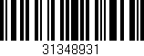 Código de barras (EAN, GTIN, SKU, ISBN): '31348931'