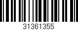 Código de barras (EAN, GTIN, SKU, ISBN): '31361355'