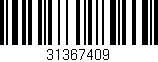 Código de barras (EAN, GTIN, SKU, ISBN): '31367409'