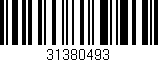 Código de barras (EAN, GTIN, SKU, ISBN): '31380493'