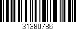 Código de barras (EAN, GTIN, SKU, ISBN): '31380786'