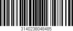 Código de barras (EAN, GTIN, SKU, ISBN): '3140238048485'