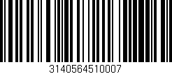 Código de barras (EAN, GTIN, SKU, ISBN): '3140564510007'
