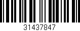 Código de barras (EAN, GTIN, SKU, ISBN): '31437847'