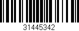 Código de barras (EAN, GTIN, SKU, ISBN): '31445342'