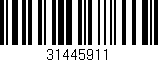 Código de barras (EAN, GTIN, SKU, ISBN): '31445911'