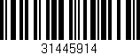Código de barras (EAN, GTIN, SKU, ISBN): '31445914'