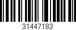 Código de barras (EAN, GTIN, SKU, ISBN): '31447183'