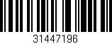 Código de barras (EAN, GTIN, SKU, ISBN): '31447196'