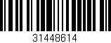 Código de barras (EAN, GTIN, SKU, ISBN): '31448614'