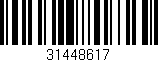 Código de barras (EAN, GTIN, SKU, ISBN): '31448617'