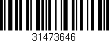 Código de barras (EAN, GTIN, SKU, ISBN): '31473646'