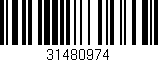 Código de barras (EAN, GTIN, SKU, ISBN): '31480974'
