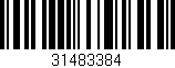 Código de barras (EAN, GTIN, SKU, ISBN): '31483384'