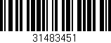Código de barras (EAN, GTIN, SKU, ISBN): '31483451'