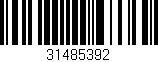 Código de barras (EAN, GTIN, SKU, ISBN): '31485392'