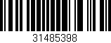 Código de barras (EAN, GTIN, SKU, ISBN): '31485398'