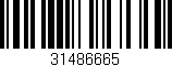 Código de barras (EAN, GTIN, SKU, ISBN): '31486665'