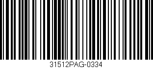 Código de barras (EAN, GTIN, SKU, ISBN): '31512PAG-0334'