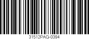 Código de barras (EAN, GTIN, SKU, ISBN): '31512PAG-0394'