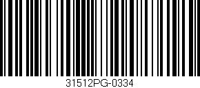 Código de barras (EAN, GTIN, SKU, ISBN): '31512PG-0334'