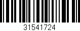 Código de barras (EAN, GTIN, SKU, ISBN): '31541724'