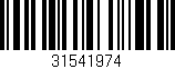Código de barras (EAN, GTIN, SKU, ISBN): '31541974'