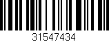 Código de barras (EAN, GTIN, SKU, ISBN): '31547434'