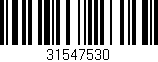 Código de barras (EAN, GTIN, SKU, ISBN): '31547530'