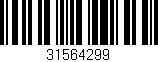 Código de barras (EAN, GTIN, SKU, ISBN): '31564299'