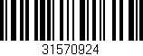 Código de barras (EAN, GTIN, SKU, ISBN): '31570924'