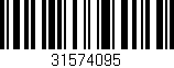 Código de barras (EAN, GTIN, SKU, ISBN): '31574095'
