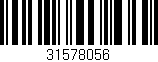 Código de barras (EAN, GTIN, SKU, ISBN): '31578056'