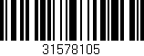 Código de barras (EAN, GTIN, SKU, ISBN): '31578105'