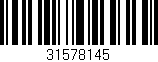 Código de barras (EAN, GTIN, SKU, ISBN): '31578145'