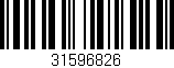 Código de barras (EAN, GTIN, SKU, ISBN): '31596826'
