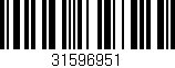 Código de barras (EAN, GTIN, SKU, ISBN): '31596951'