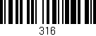 Código de barras (EAN, GTIN, SKU, ISBN): '316'