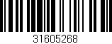 Código de barras (EAN, GTIN, SKU, ISBN): '31605268'