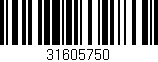 Código de barras (EAN, GTIN, SKU, ISBN): '31605750'