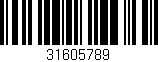 Código de barras (EAN, GTIN, SKU, ISBN): '31605789'