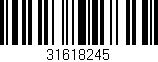 Código de barras (EAN, GTIN, SKU, ISBN): '31618245'