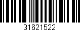 Código de barras (EAN, GTIN, SKU, ISBN): '31621522'