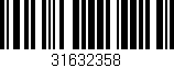 Código de barras (EAN, GTIN, SKU, ISBN): '31632358'