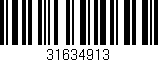 Código de barras (EAN, GTIN, SKU, ISBN): '31634913'